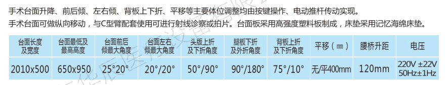 M500电动手术台（方型座）